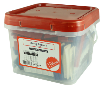 TIMco 1mm to 6mm Assorted Plastic Packers Tub Of 400