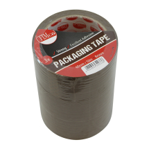 TIMco 50m x 48mm Packaging Tape - Brown Pack Of 3