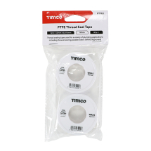 TIMco 12m x 12mm PTFE Thread Seal Tape Pack Of 2