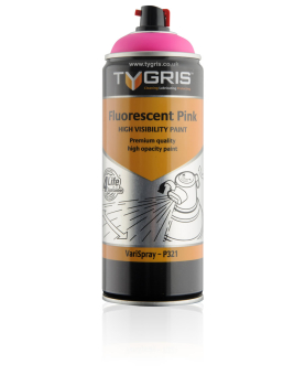 Tygris P321 Pink Safety Paint - Vari-Spray 400ml