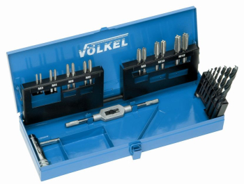Volkel M3-M12 HSS Tap and Drill Set