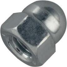 M3 Dome Nuts Steel Zinc Plated
