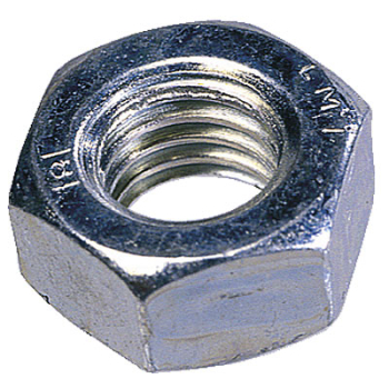 M16 Hex Full Nut Left Hand Zinc Plated